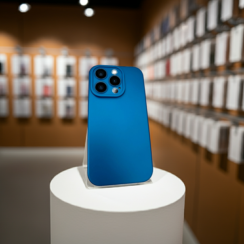 Cover colorata Iphone 15 Pro blu - MOKO