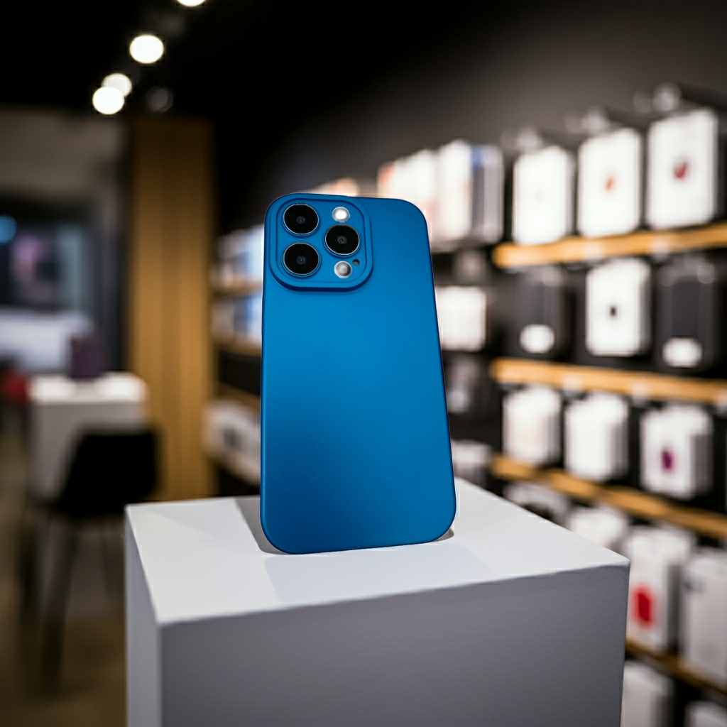 Cover colorata Iphone 15 Pro blu - MOKO