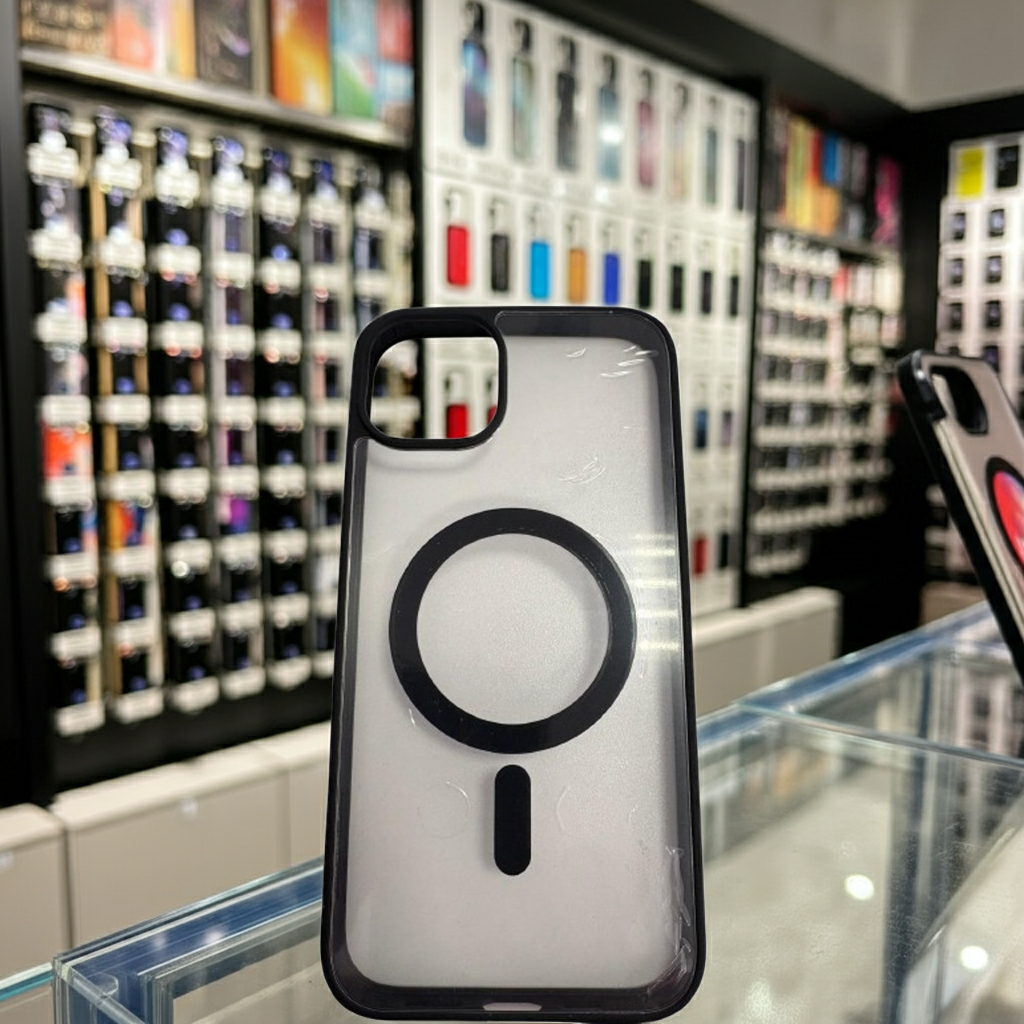 Cover trasparente magsafe Iphone 14 Plus - nero - MOKO