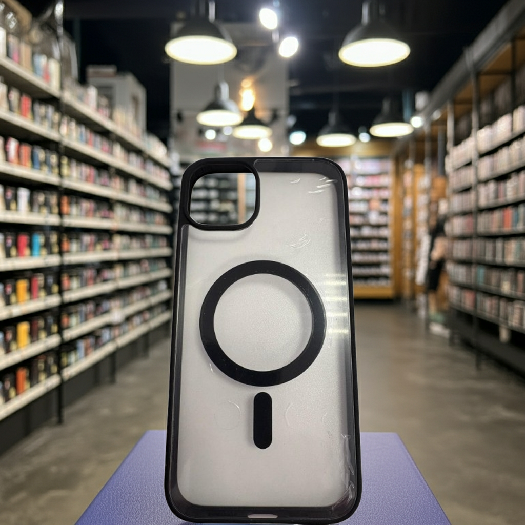 Cover trasparente magsafe Iphone 14 Plus - nero - MOKO