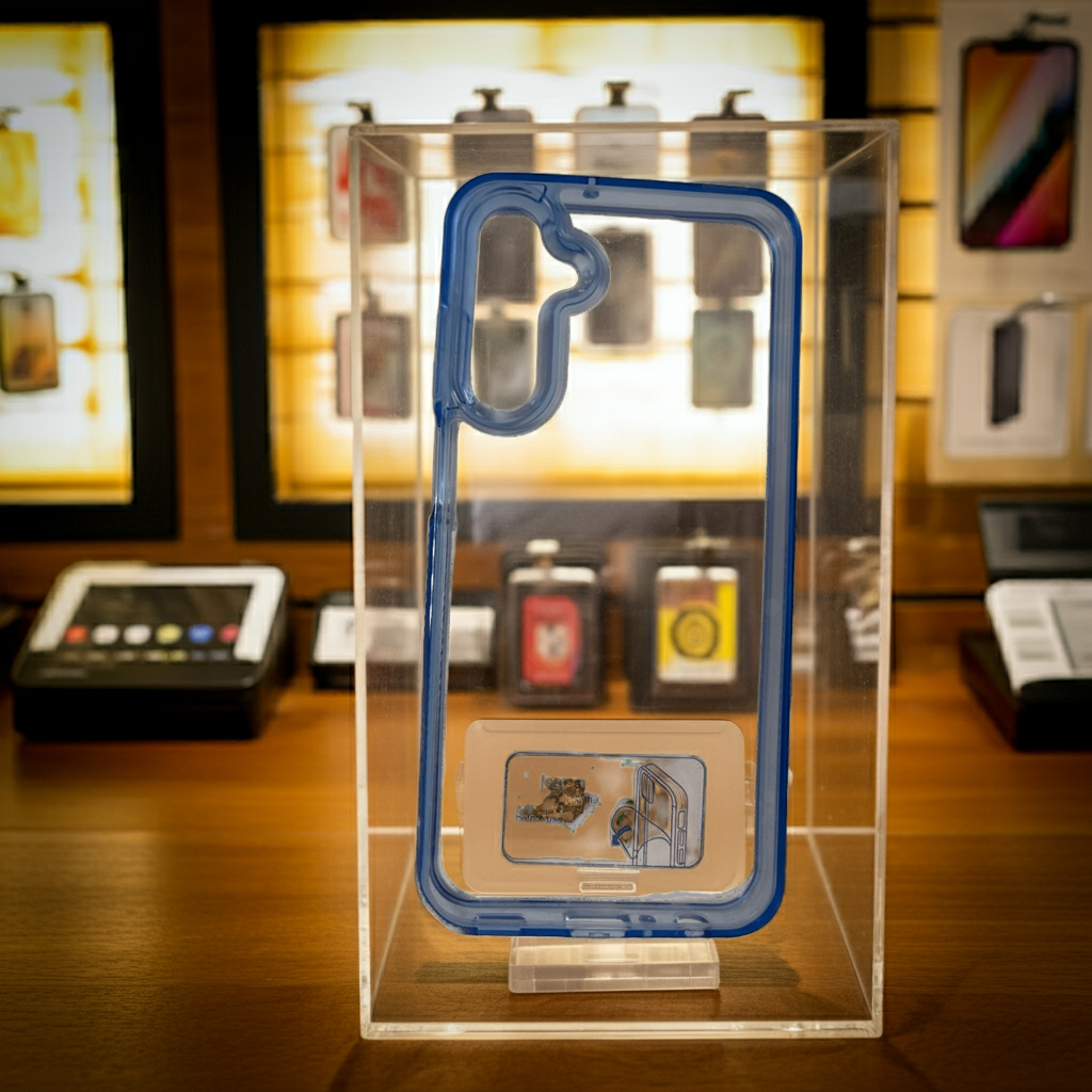 Cover trasparente Samsung Galaxy a25 blu - MOKO