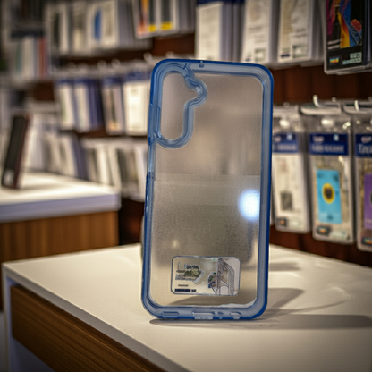 Cover trasparente Samsung Galaxy a25 blu - MOKO