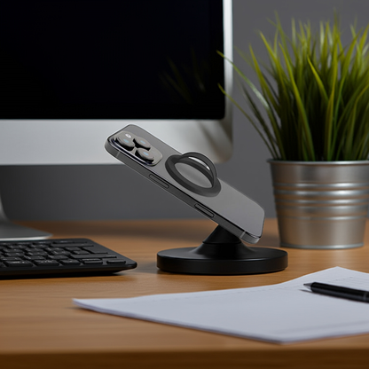 Anello magnetico smartphone nero - MOKO