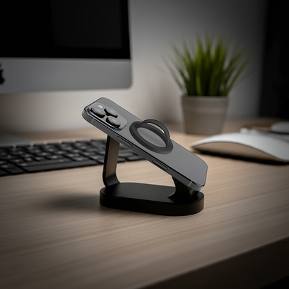 Anello magnetico smartphone nero - MOKO