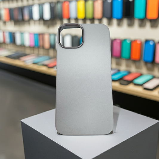 Cover iPhone 13 14 Grigio Chiaro - Protezione Elegante e Moderna - MOKO