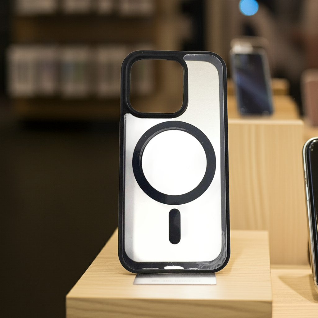 Cover trasparente iPhone 15 Pro Max - MagSafe Nero - MOKO