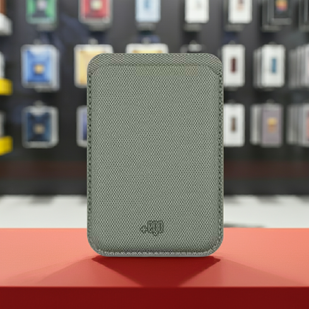 Wallet Magnetico verde jeans - MOKO