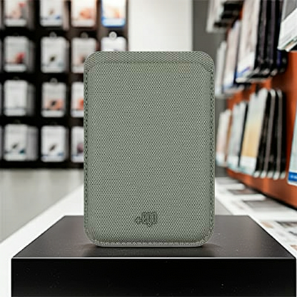 Wallet Magnetico verde jeans - MOKO