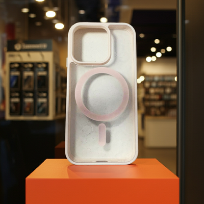 Cover trasparente iPhone 15 Pro MagSafe - Rosa Chiaro - MOKO