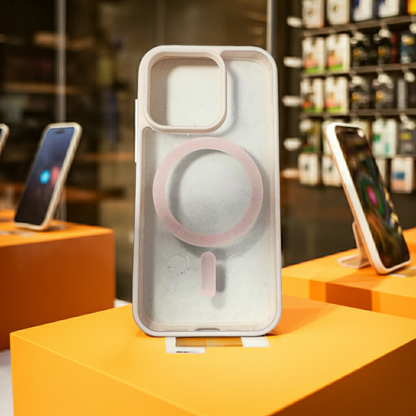 Cover trasparente iPhone 15 Pro MagSafe - Rosa Chiaro - MOKO