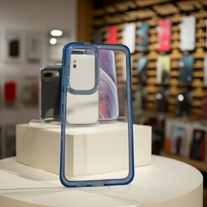 Cover trasparente Samsung Galaxy S24- blu - MOKO