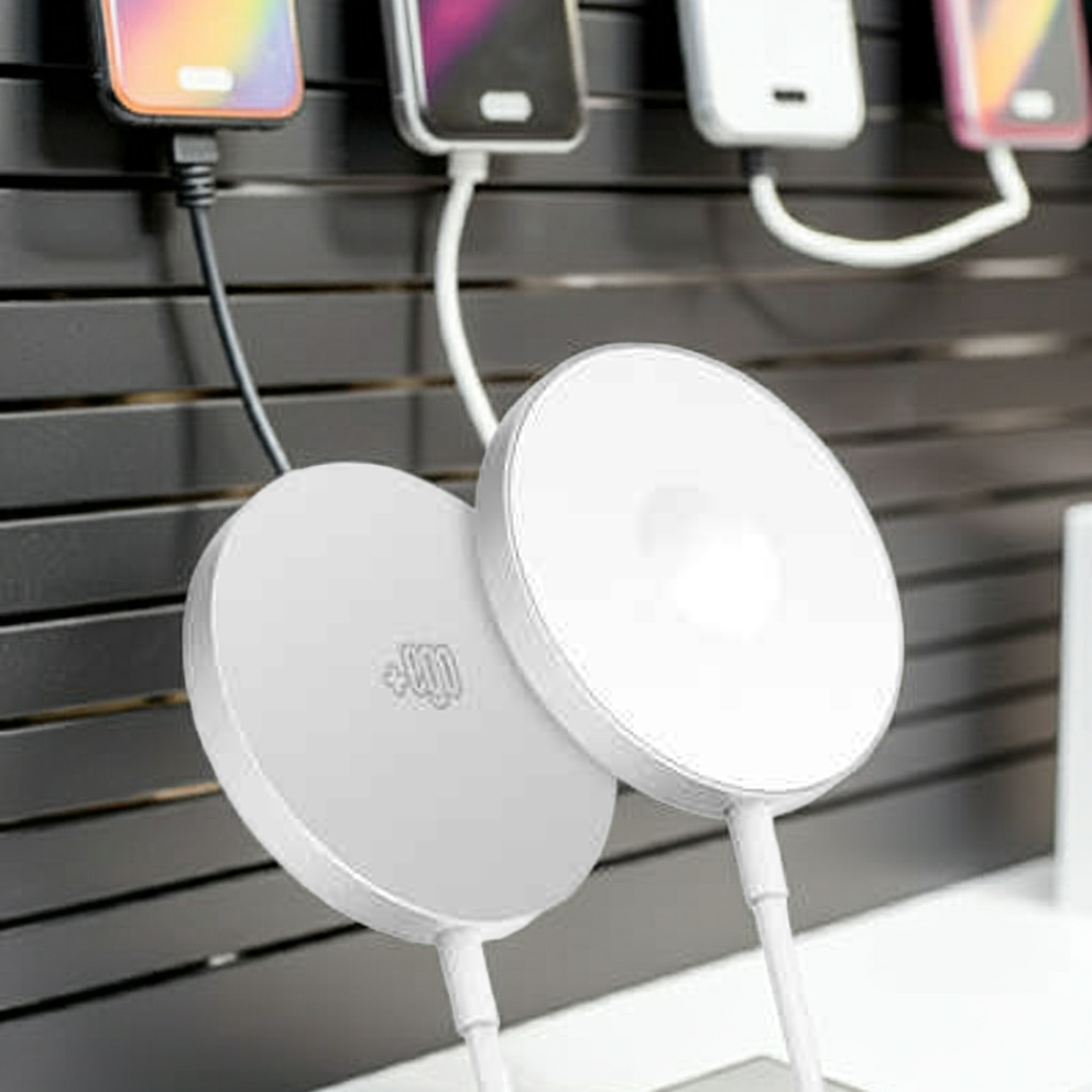 Caricatore Wireless Magnetico 15W Trio Mag Silver - MOKO