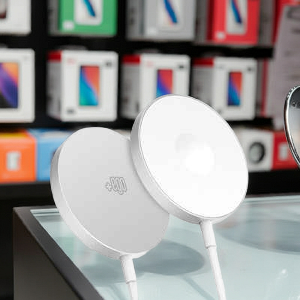 Caricatore Wireless Magnetico 15W Trio Mag Silver - MOKO