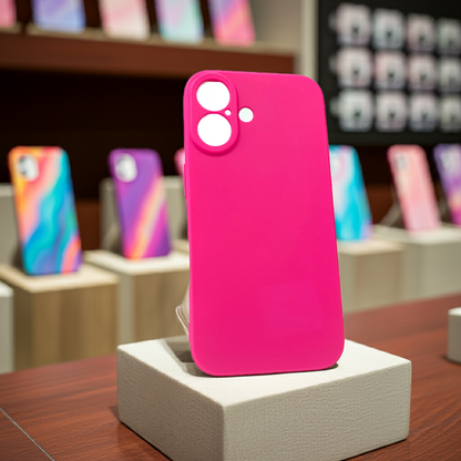 Cover fucsia iPhone 16 - Protezione colorata e trendy - MOKO