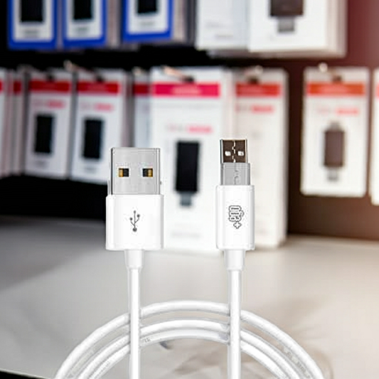 Cavo ricarica micro USB bianco per smartphone e gadget elettronici - Alta qualità e lunga durata - MOKO