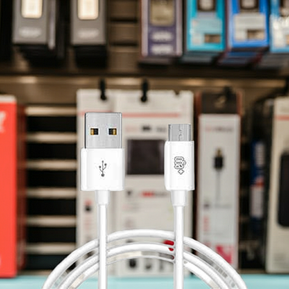 Cavo ricarica micro USB bianco per smartphone e gadget elettronici - Alta qualità e lunga durata - MOKO