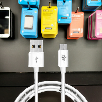 Cavo ricarica micro USB bianco per smartphone e gadget elettronici - Alta qualità e lunga durata - MOKO