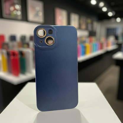 Cover iPhone 15 blu - Proteggi il tuo smartphone con stile e colore - MOKO