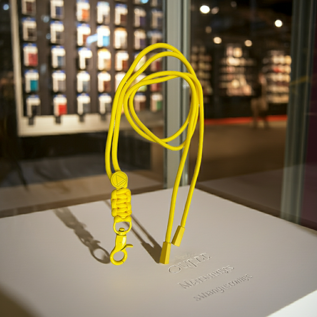 Cordino per smartphone giallo con linguetta larga - MOKO