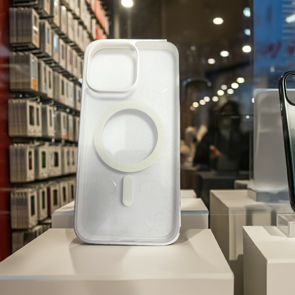 Cover trasparente iPhone 14 Pro Max MagSafe - Bianco - MOKO