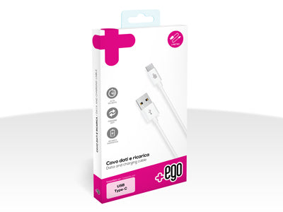 Cavo USB Type C 2 metri bianco per ricarica rapida - MOKO-prodotto-categoria