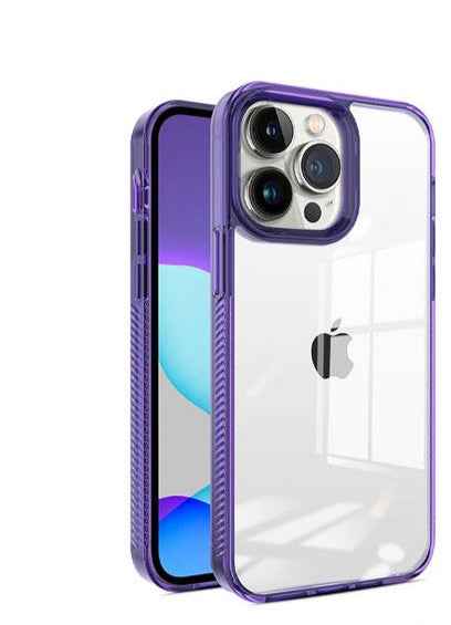 Cover rigida trasparente Iphone 16 Pro max- viola - MOKO