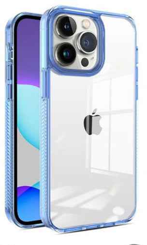 Cover rigida trasparente Iphone 16 Pro Max- Blu - MOKO