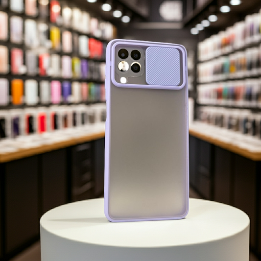 Cover semitrasparente Samsung Galaxy A22 4G lilla - Protezione elegante e leggera - MOKO