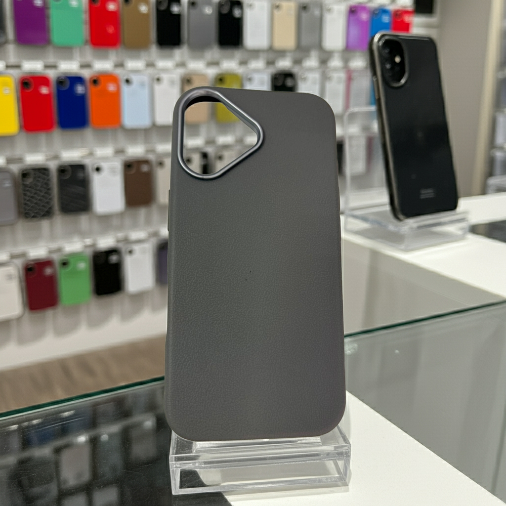 Cover colorata iPhone 16 grigio scuro per una protezione elegante e sicura - MOKO