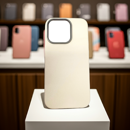 Cover iPhone 14 Pro beige - Protezione elegante e stilosa in bianco e beige - MOKO