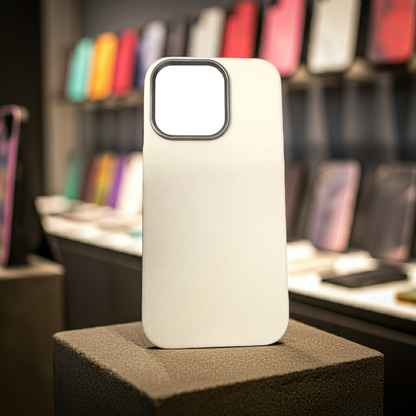 Cover iPhone 14 Pro beige - Protezione elegante e stilosa in bianco e beige - MOKO