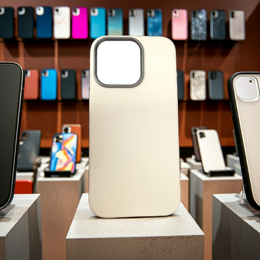 Cover iPhone 14 Pro beige - Protezione elegante e stilosa in bianco e beige - MOKO