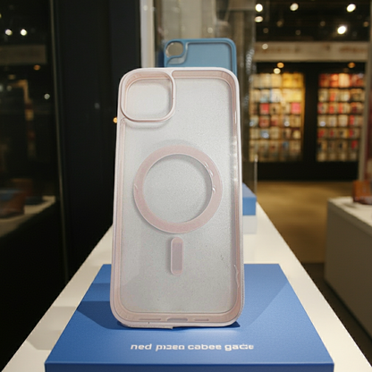 Cover trasparente iPhone 15 Plus Magsafe - Rosa Chiaro - MOKO