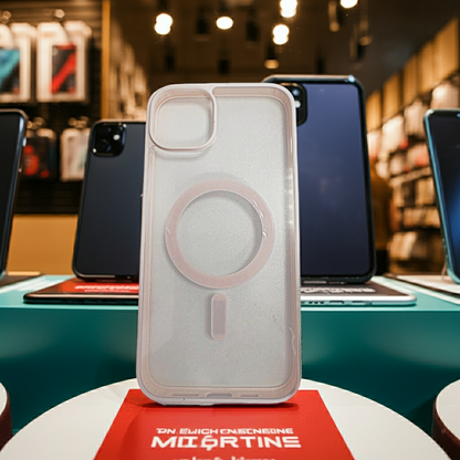Cover trasparente iPhone 15 Plus Magsafe - Rosa Chiaro - MOKO