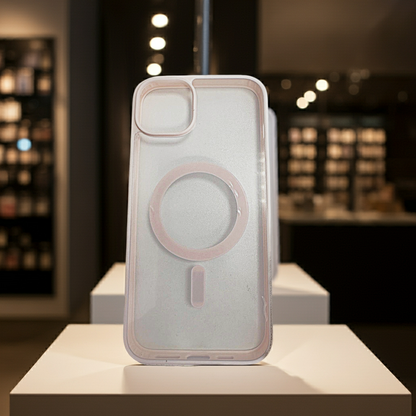 Cover trasparente iPhone 15 Plus Magsafe - Rosa Chiaro - MOKO