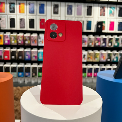 Cover colorata Motorola G84 rosso - MOKO