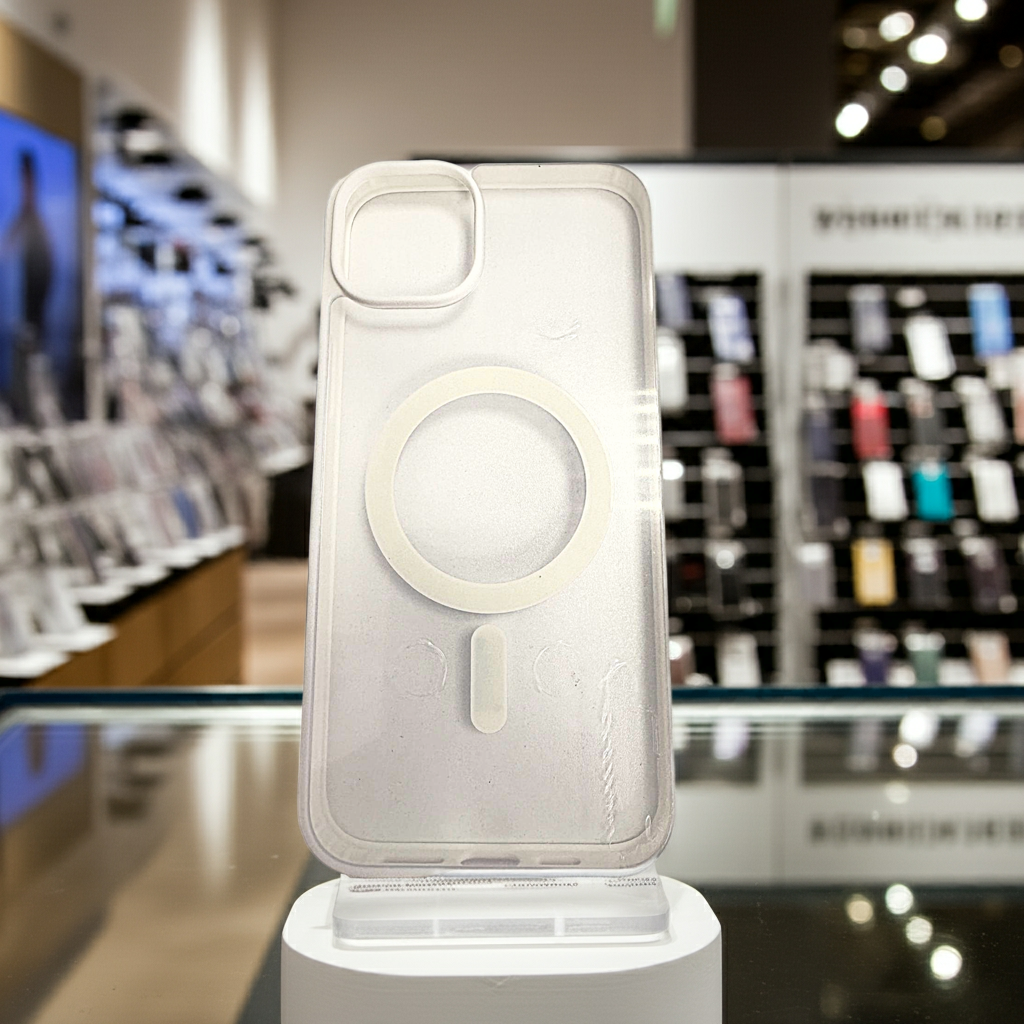 Cover trasparente iPhone 14 Plus MagSafe - Bianco - MOKO