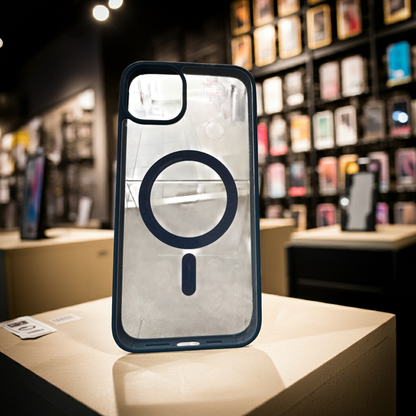 Cover trasparente magsafe Iphone 14 Plus- Blu - MOKO