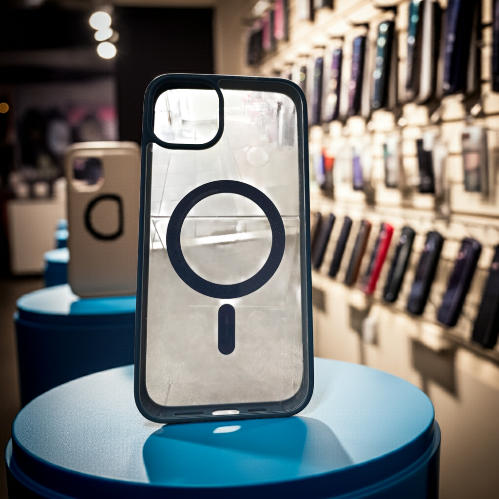 Cover trasparente magsafe Iphone 14 Plus- Blu - MOKO