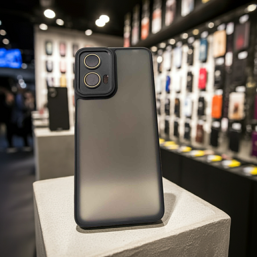 Cover Motorola G04 G24 E14 Nero - Cover Colorata Semitrasparente per Protezione Smartphone - MOKO