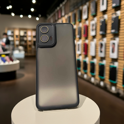 Cover Motorola G04 G24 E14 Nero - Cover Colorata Semitrasparente per Protezione Smartphone - MOKO