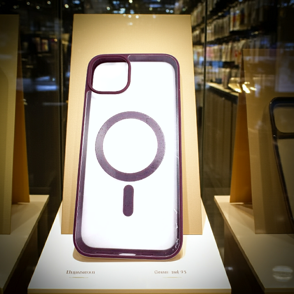 Cover trasparente iPhone 14 Pro Max MagSafe - Borgogna - MOKO