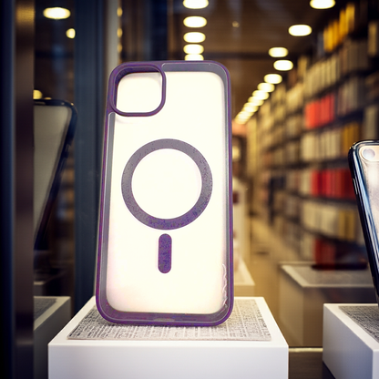 Cover trasparente iPhone 14 Pro Max MagSafe - Viola Scuro - MOKO