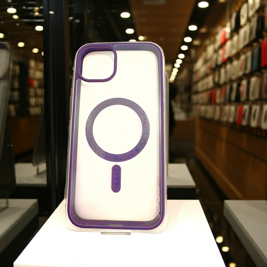 Cover trasparente iPhone 14 Pro Max MagSafe - Viola Scuro - MOKO
