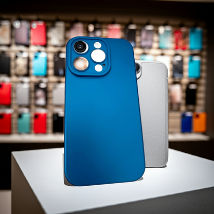 Cover iPhone 15 Pro Max blu - Design colorato e protettivo - MOKO