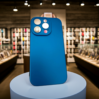 Cover iPhone 15 Pro Max blu - Design colorato e protettivo - MOKO