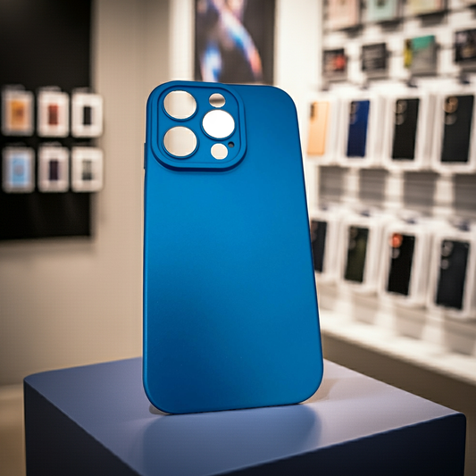 Cover iPhone 15 Pro Max blu - Design colorato e protettivo - MOKO