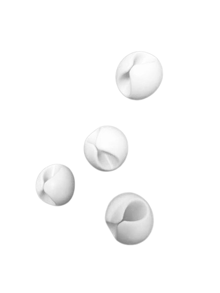 Clip Fermacavo Bianco per Organizzazione Cavi - MOKO