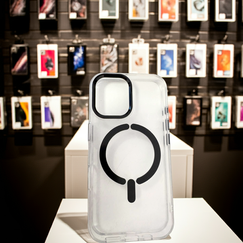 Cover trasparente magsafe Iphone 16- nero - MOKO