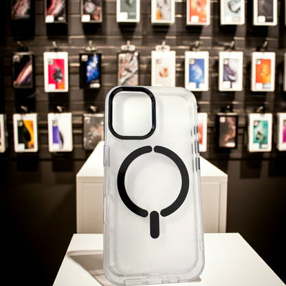 Cover trasparente magsafe Iphone 16- nero - MOKO